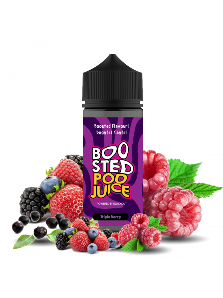 Blackout Boosted Pod Juice Triple Berry Flavorshot 120ml