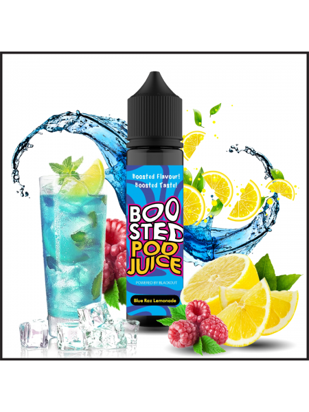 Blackout Boosted Pod Juice Blue Raz Lemonade Flavorshot 60ml