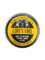 Lion's Coil Premium Prebuilt Coil 10pcs-MTL Clapton N80 0.92ohm